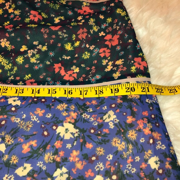 ❌SOLD❌ModCloth Floral Striped Front Tie Collar - Picture 5 of 7